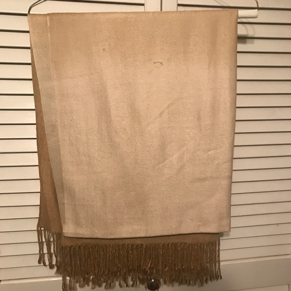 Ombré Gold & Cream Scarf/Wrap